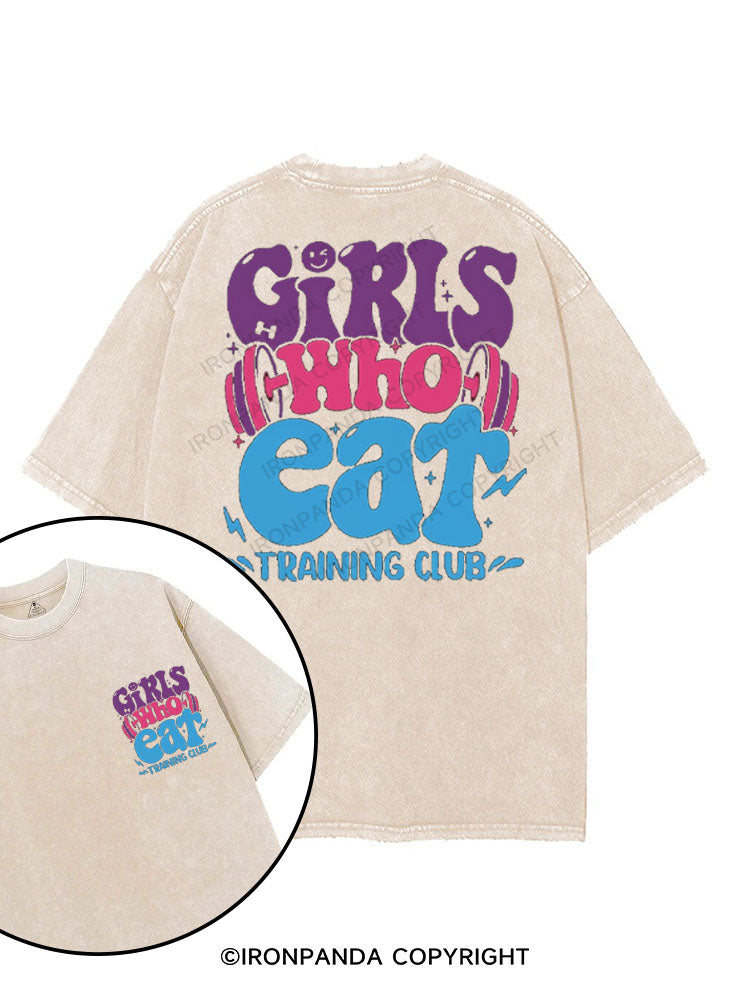 GIRLS WHO EAT TRAINING CLUB printed Gym Shirt