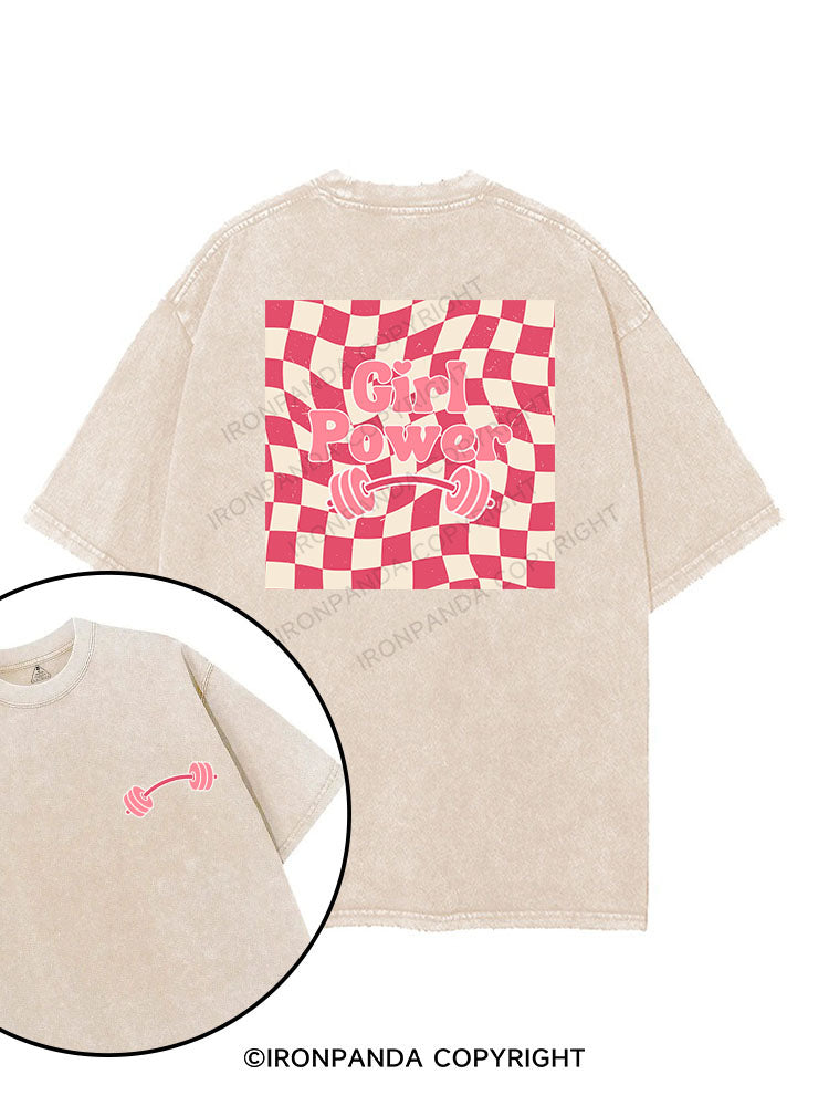 GIRL POWER printed Gym Shirt