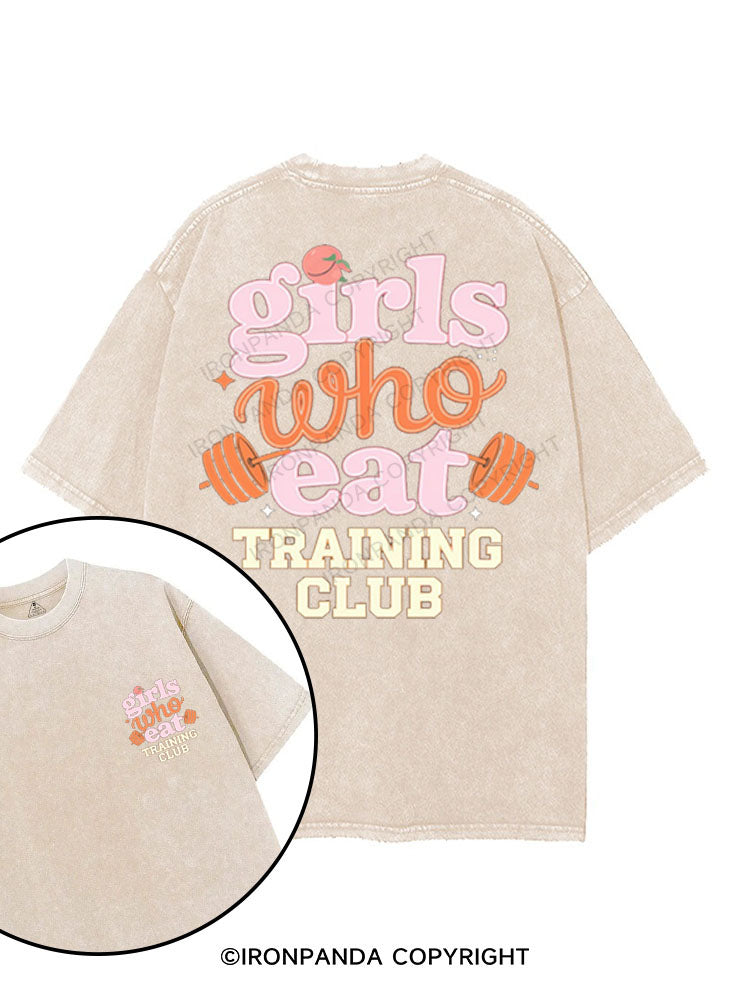GIRLS WHO EAT TRAINING CLUB printed Gym Shirt