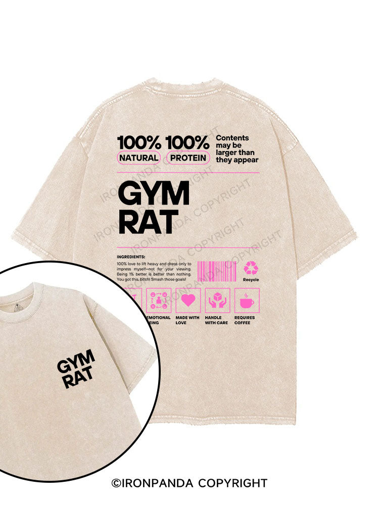 GYM RAT printed Gym Shirt