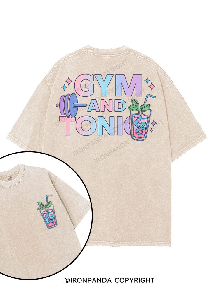 GYM AND TONIC printed Gym Shirt