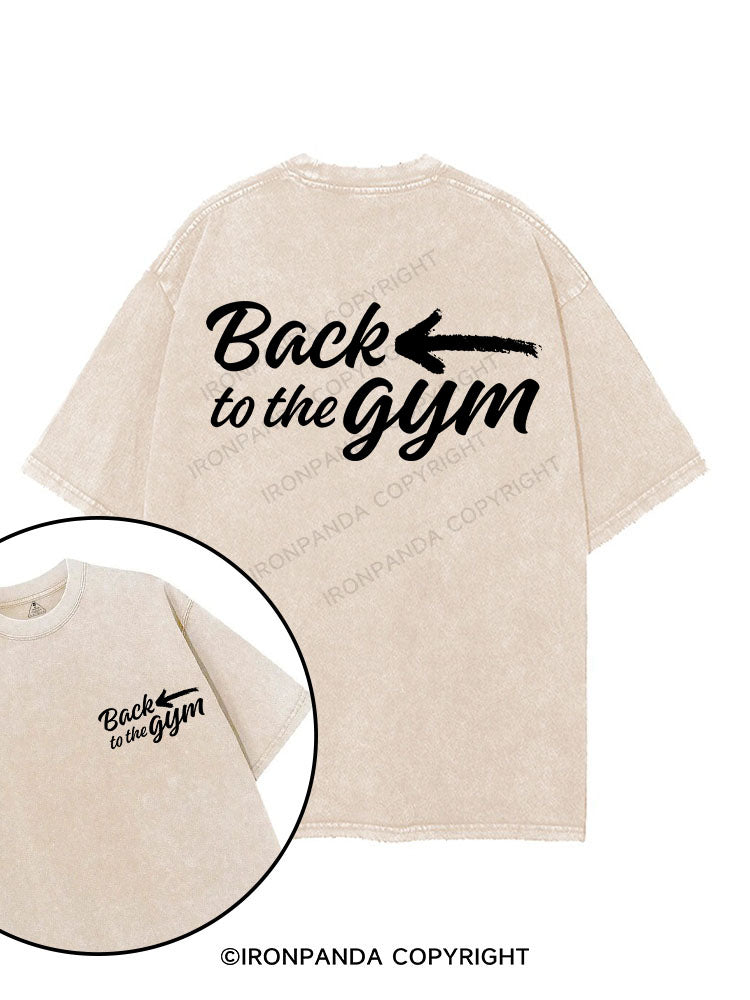 BACK TO THE GYM printed Gym Shirt