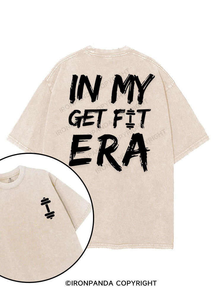 IN MY GET FIT ERA printed Gym Shirt