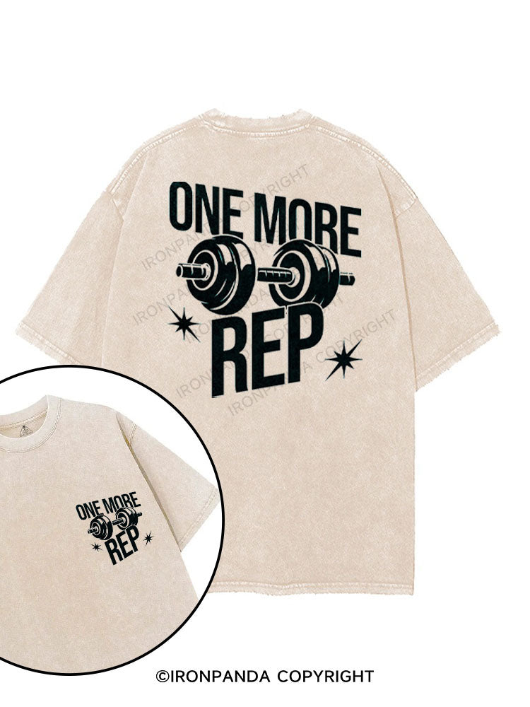 ONE MORE REP printed Gym Shirt