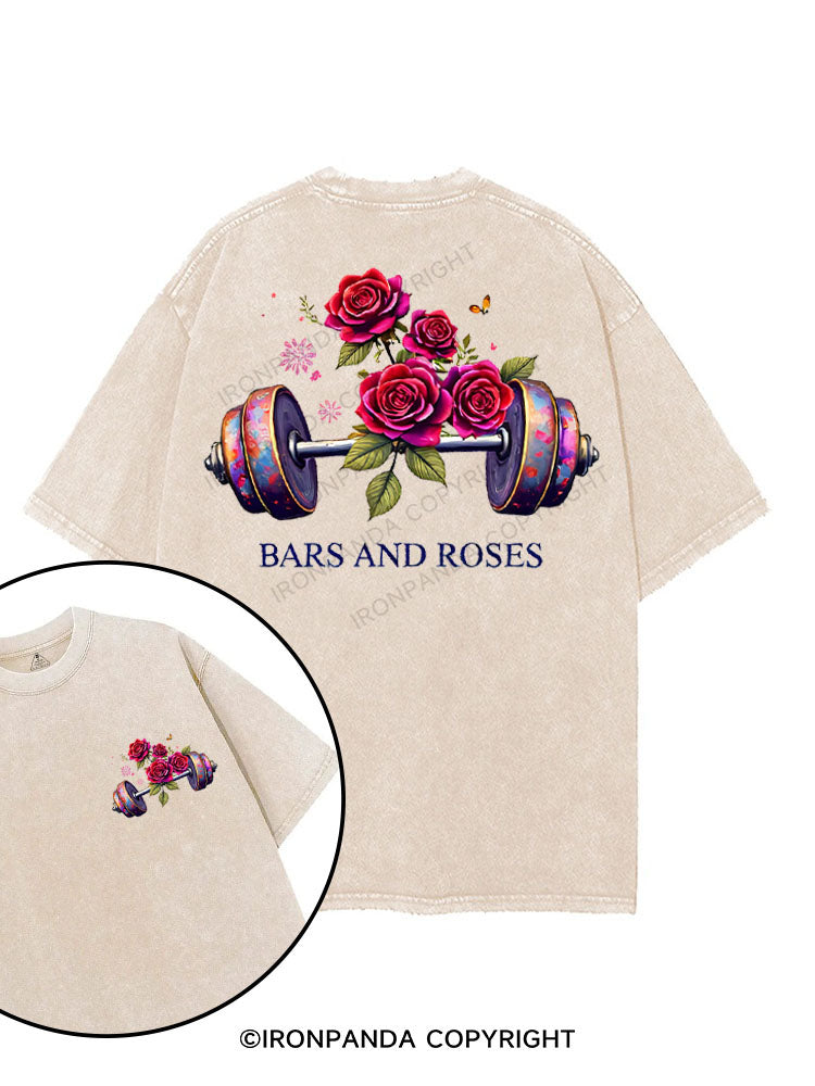 BARS AND ROSES printed Gym Shirt