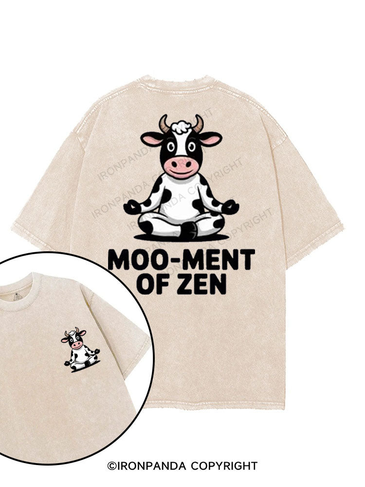 MOO-MENT OF ZEN printed Gym Shirt