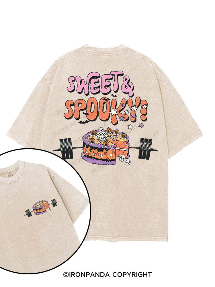 SWEET & SPOOKY printed Gym Shirt