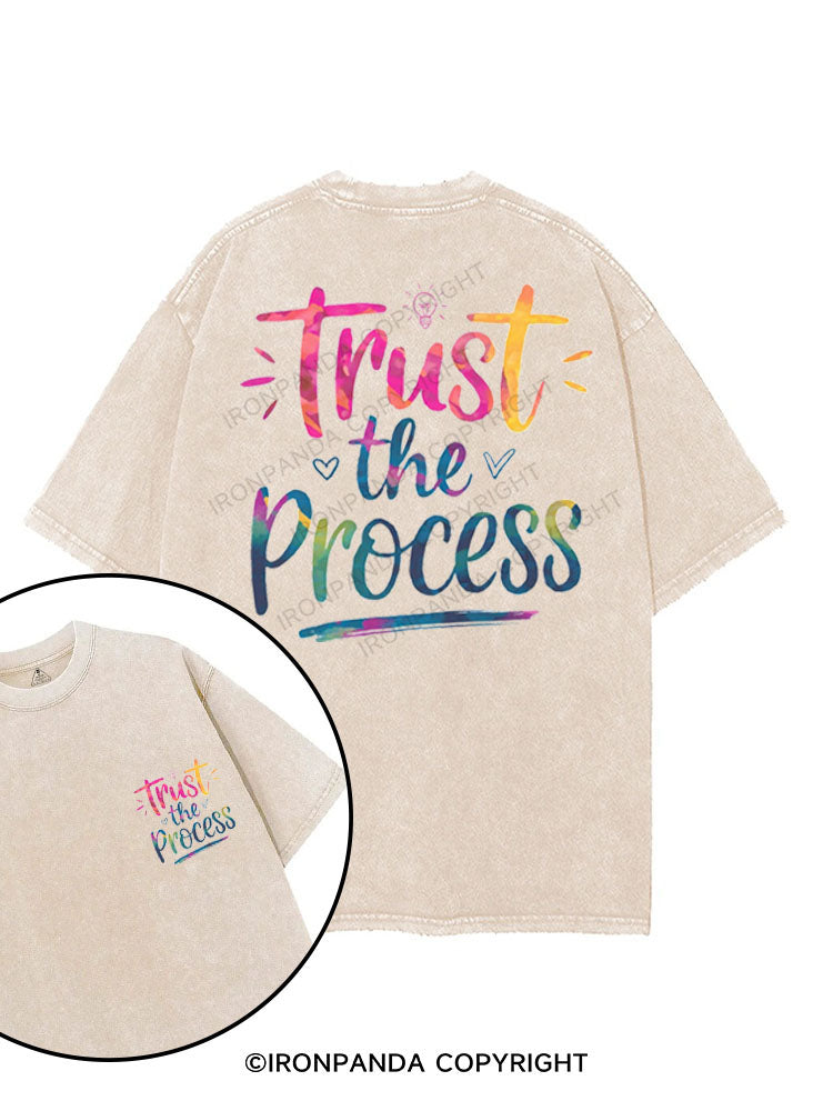 TRUST THE PROCESS printed Gym Shirt