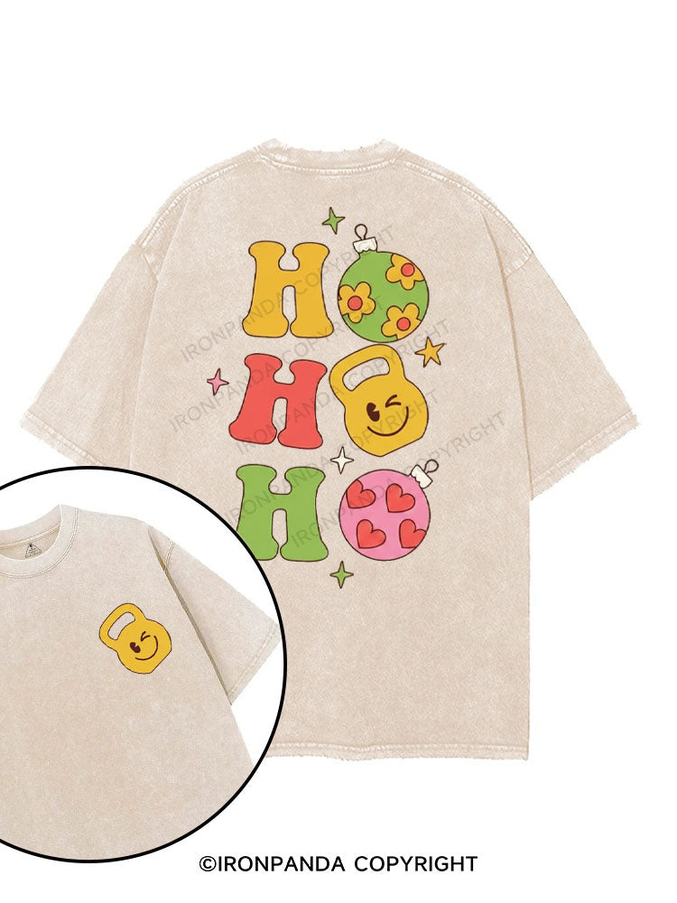 HO HO HO printed Gym Shirt