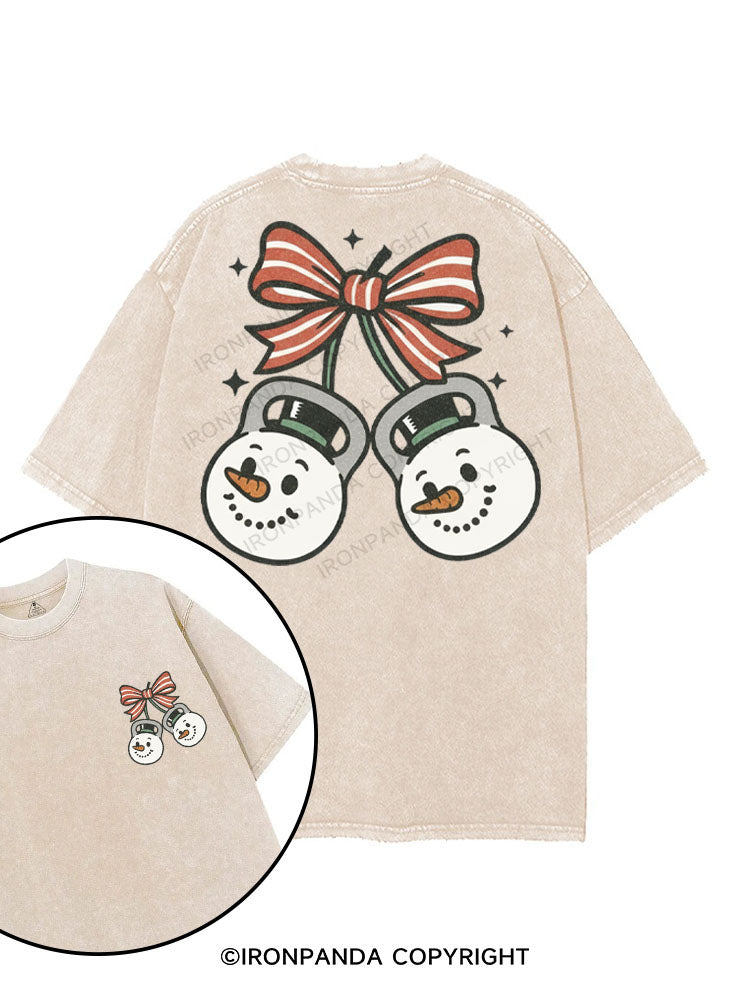 JOLLY SNOWMAN STRENGTH printed Gym Shirt