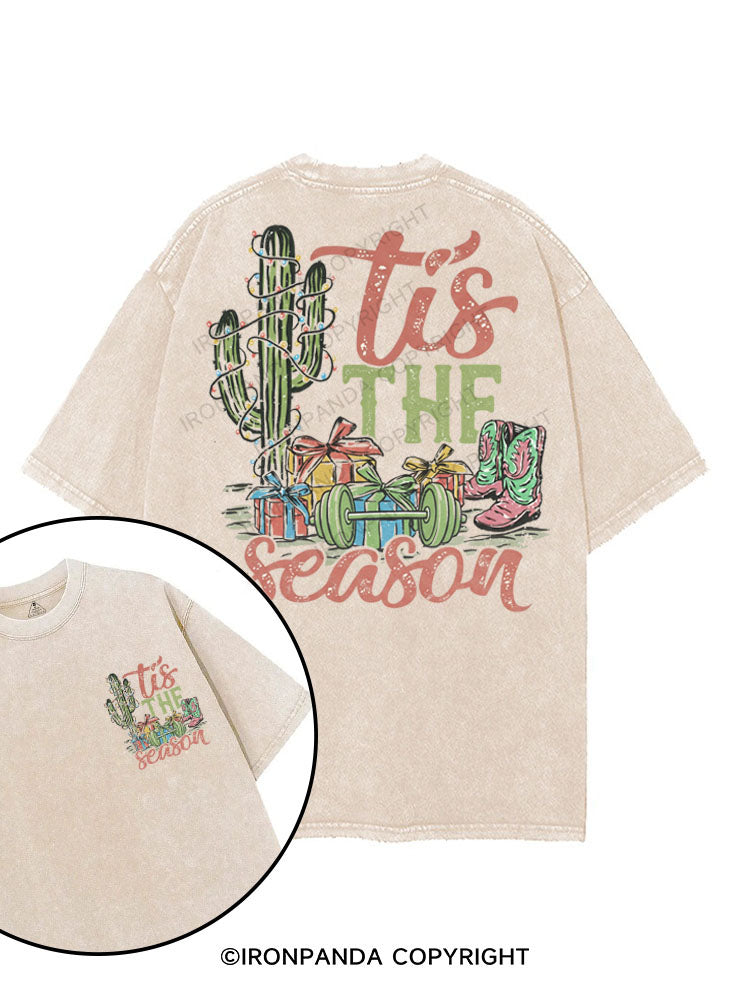 TIS THE SEASON printed Gym Shirt
