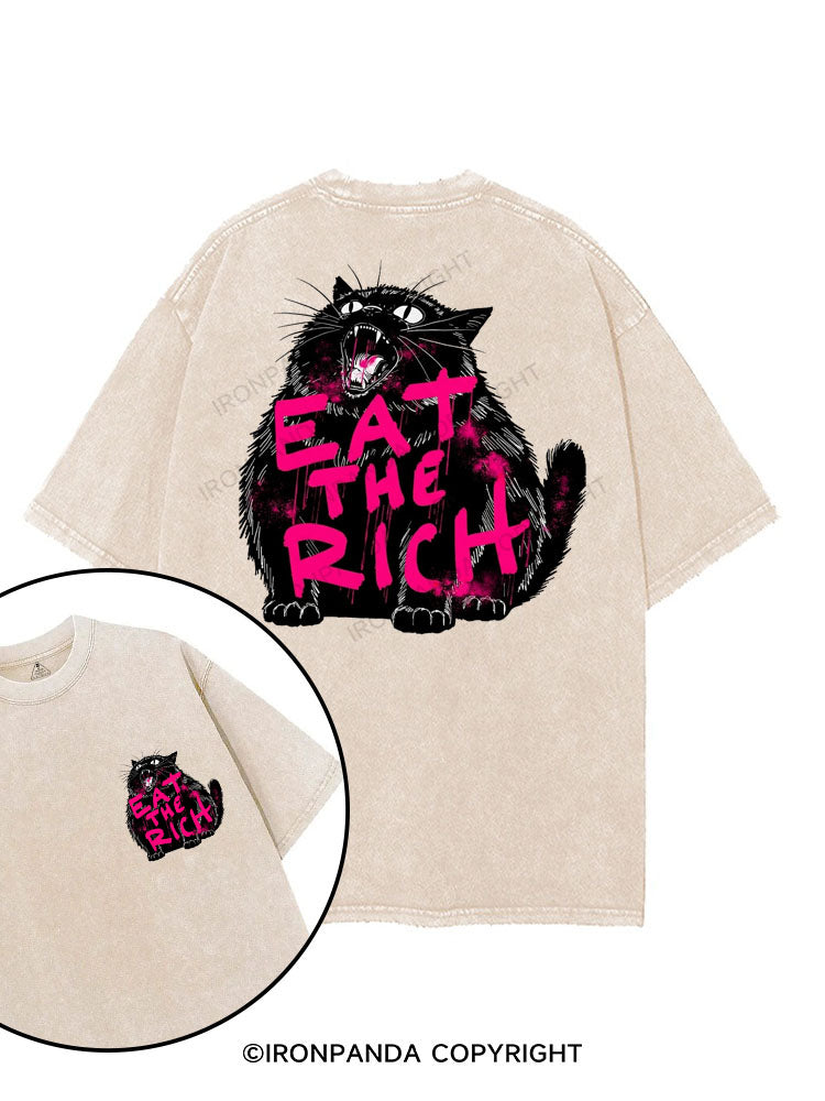 Eat The Rich printed Gym Shirt