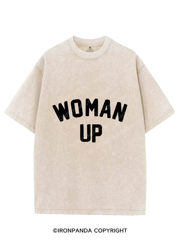 Woman Up Vintage Gym Shirt