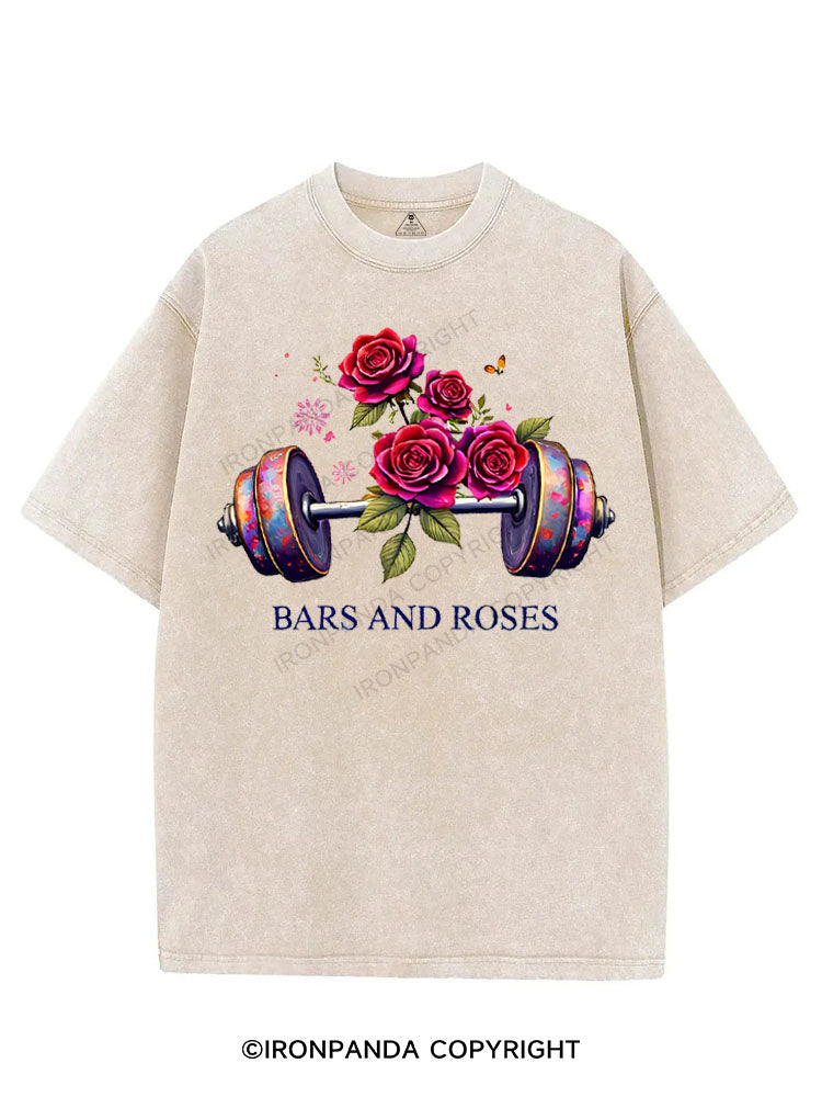 BARS AND ROSES VINTAGE GYM SHIRT