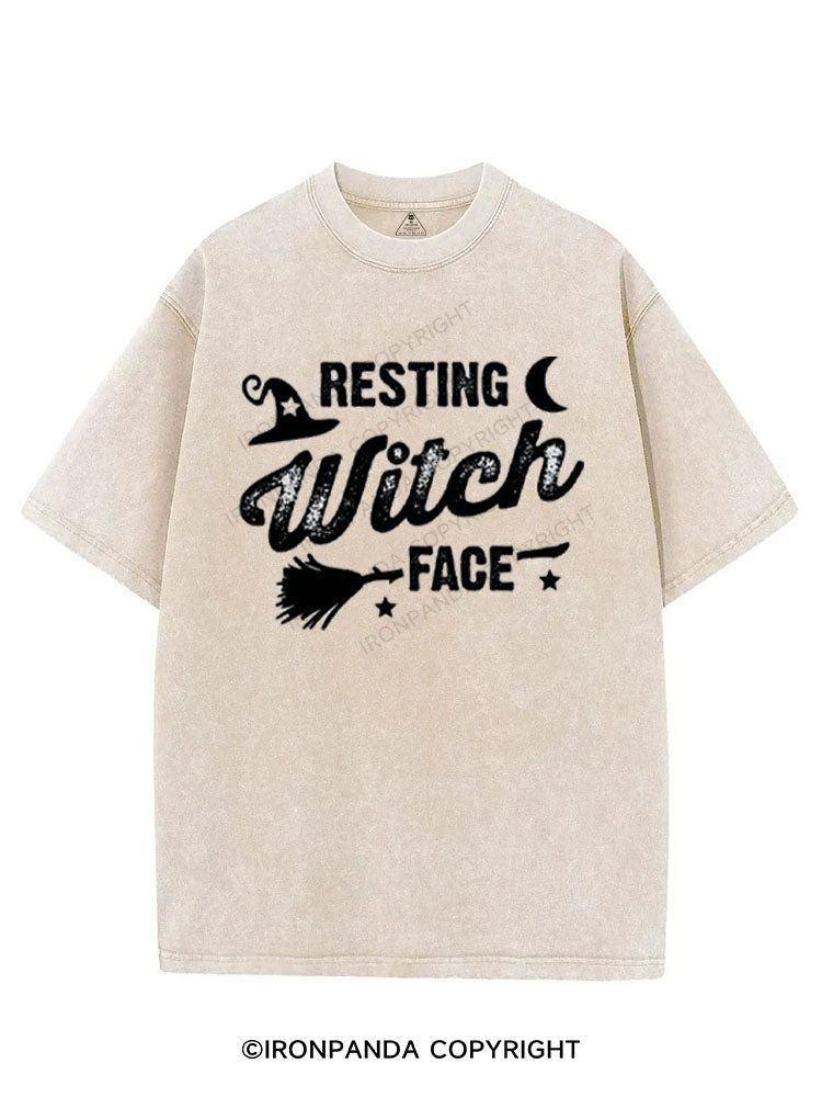 RESTING WITCH FACE VINTAGE GYM SHIRT
