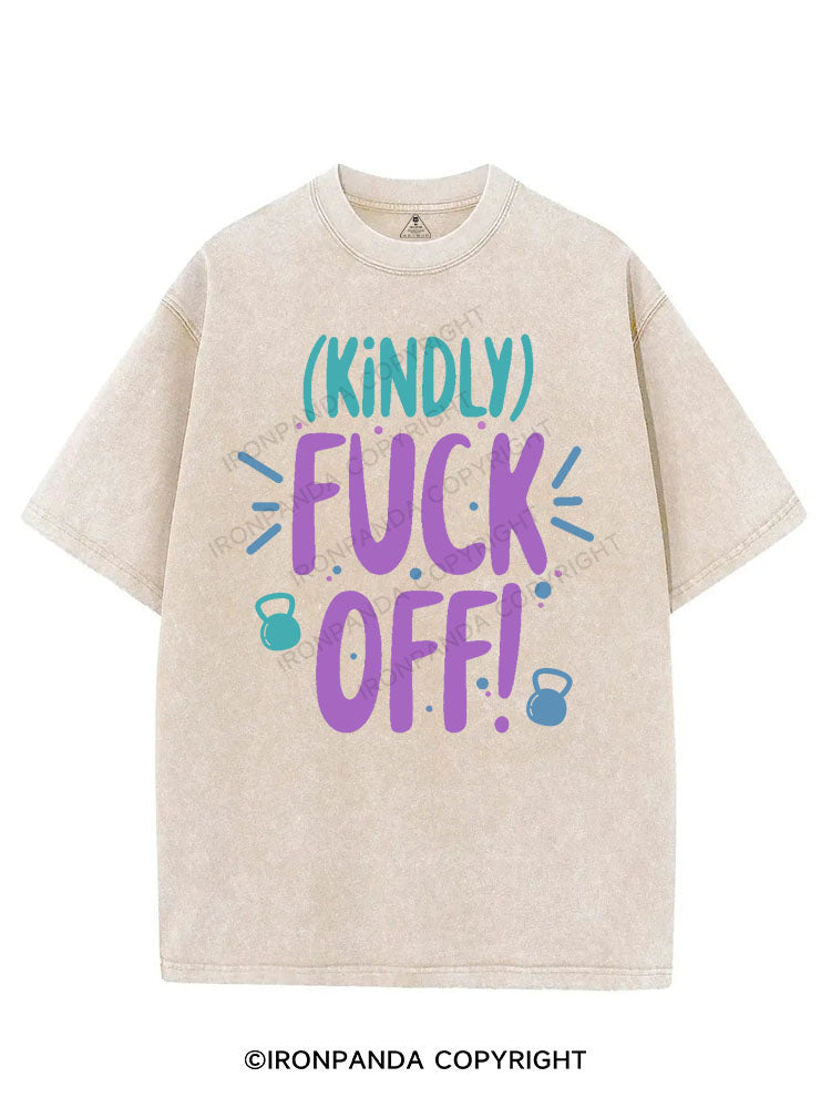 KINDLY FUCK OFF! VINTAGE GYM SHIRT