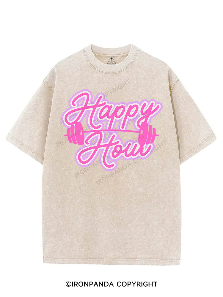 HAPPY HOUR VINTAGE GYM SHIRT