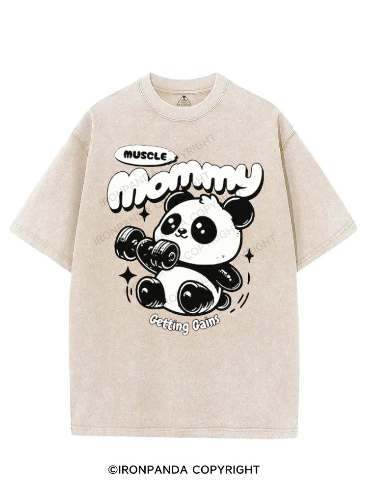 MUSCLE Mom  GETTING GAINS VINTAGE GYM SHIRT