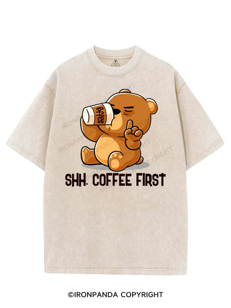 SHH COFFEE FIRST VINTAGE GYM SHIRT