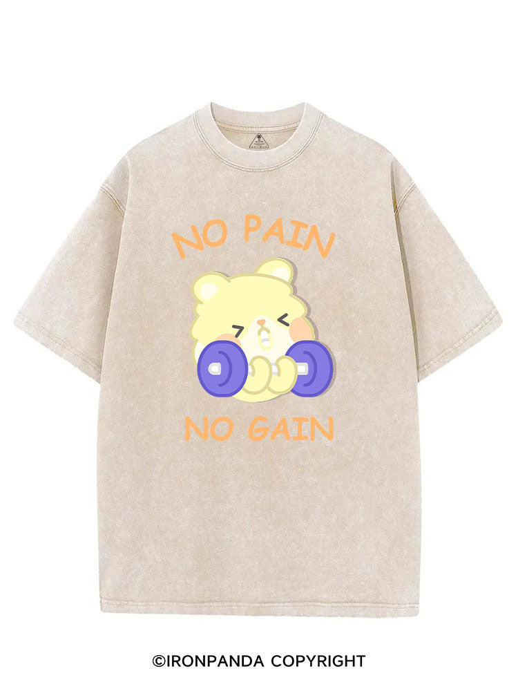 NO PAIN NO GAIN VINTAGE GYM SHIRT