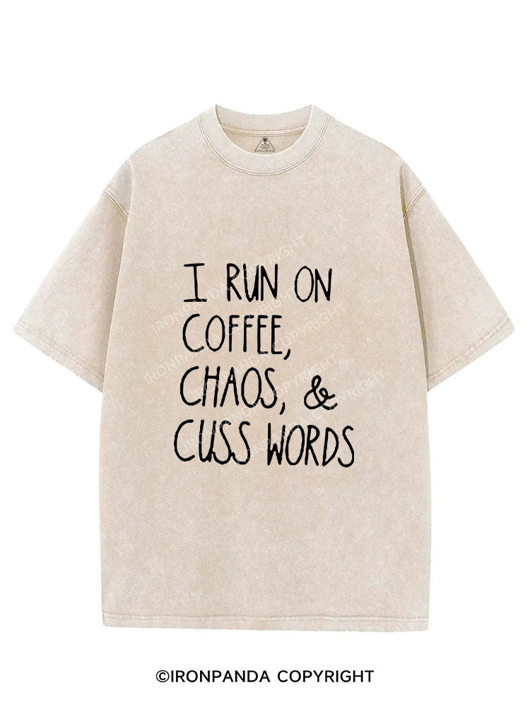 I run on coffee Vintage Gym Shirt