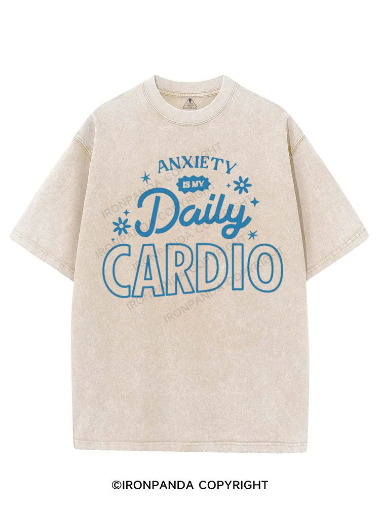 ANXIETY IS MY DAILY CARDIO VINTAGE GYM SHIRT