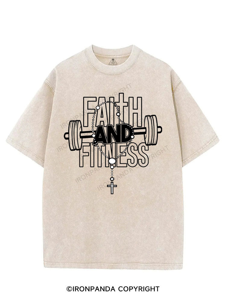 FAITH AND FITNESS VINTAGE GYM SHIRT