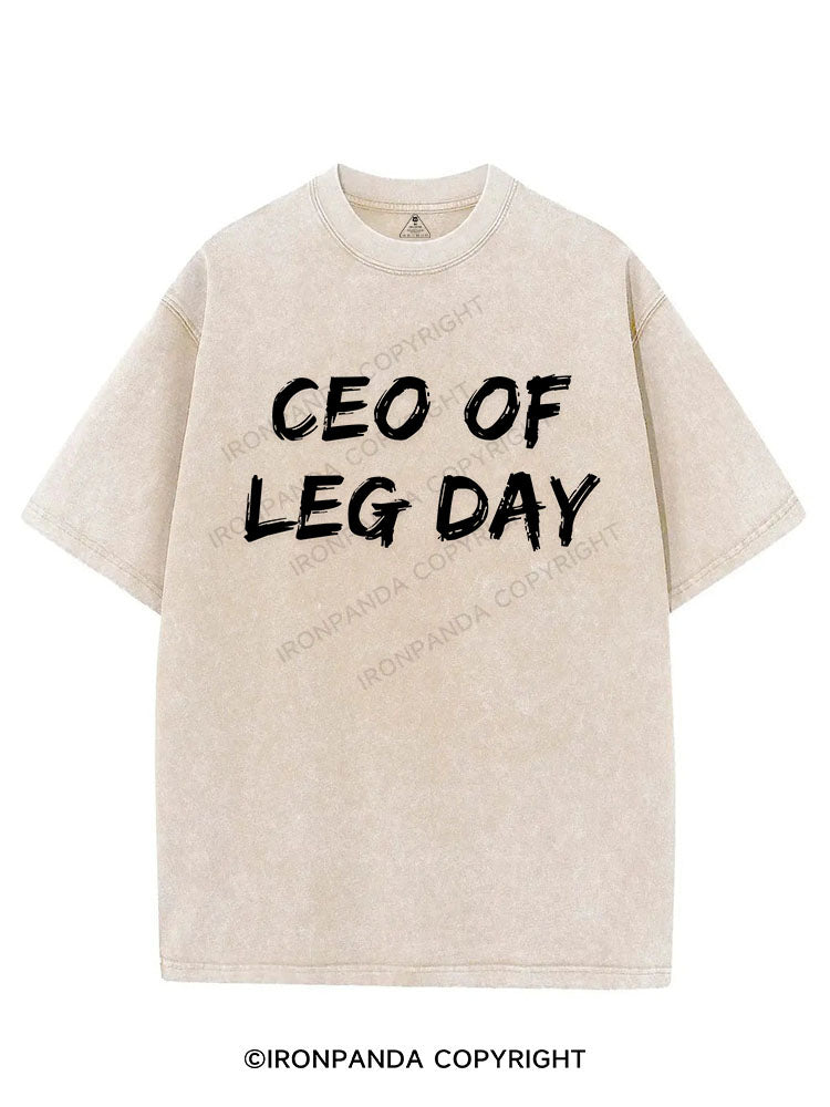 CEO OF LEG DAY VINTAGE GYM SHIRT