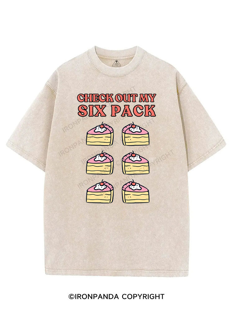 CHECK OUT MY SIX PACK VINTAGE GYM SHIRT