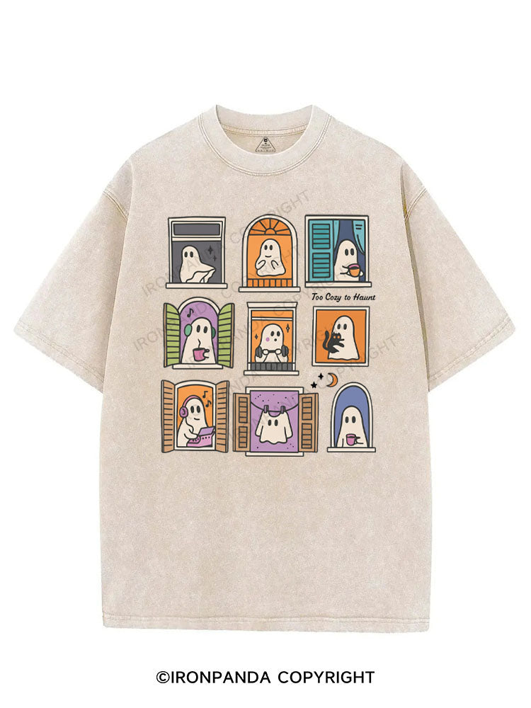 TOO COZY TO HAUNT VINTAGE GYM SHIRT