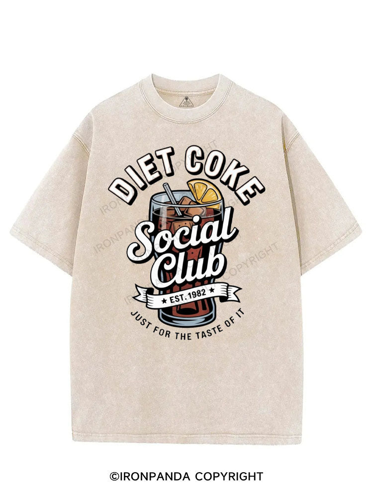 DIET COKE SOCIAL CLUB JUST FOR THE TASTE OF IT VINTAGE GYM SHIRT