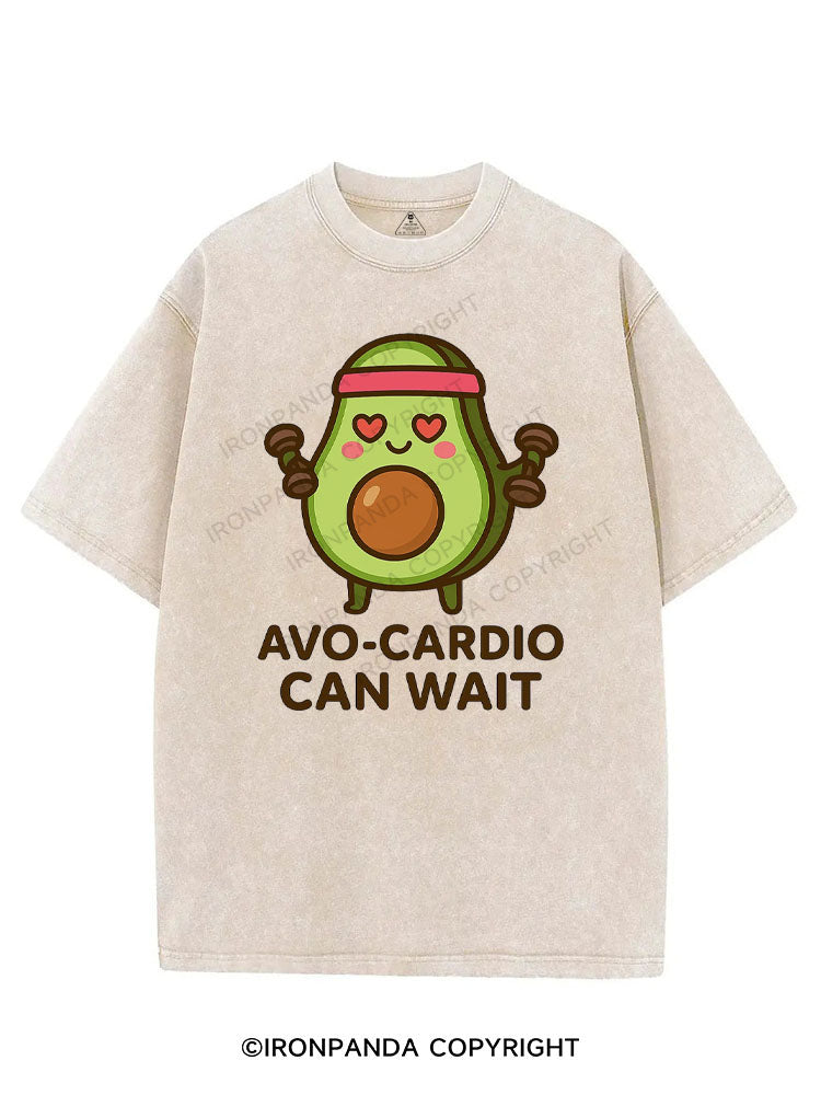 AVO-CARDIO CAN WAIT VINTAGE GYM SHIRT
