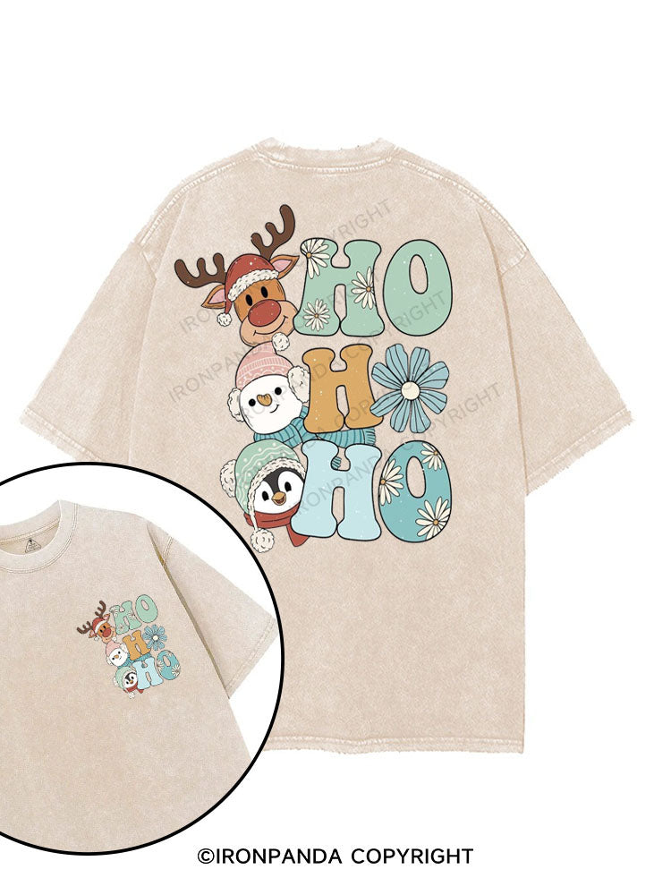 HO HO HO  printed Gym Shirt