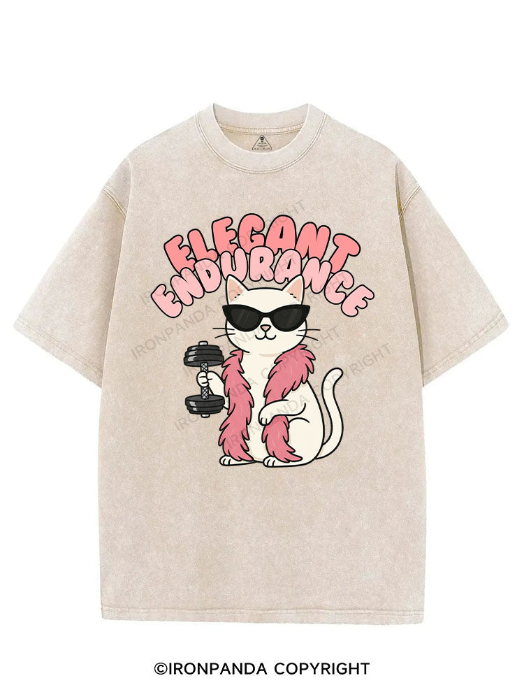 ELEGANT ENDURANCE VINTAGE GYM SHIRT