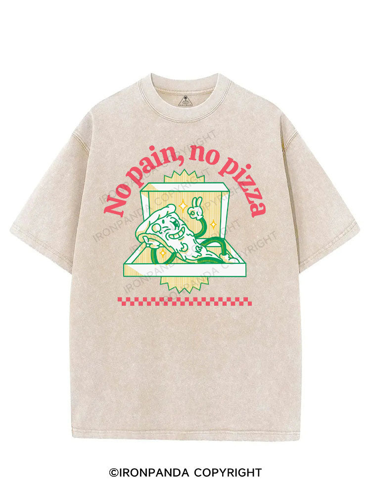 NO PAIN NO PIZZA VINTAGE GYM SHIRT