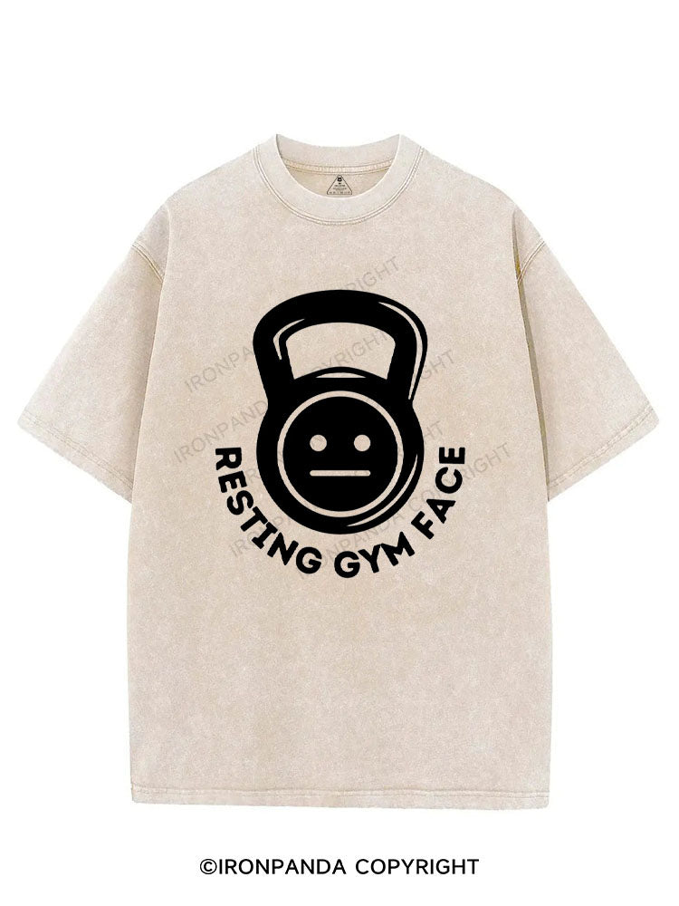 RESTING GYM FACE VINTAGE GYM SHIRT