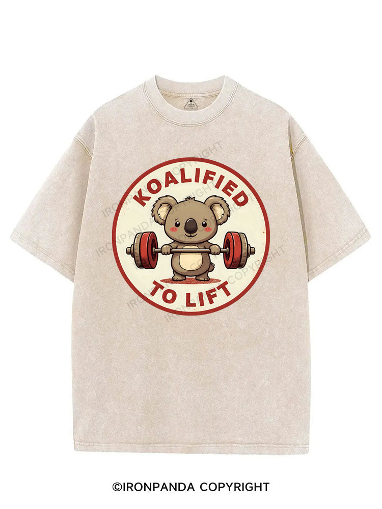 KOALIFIED TO LIFT VINTAGE GYM SHIRT