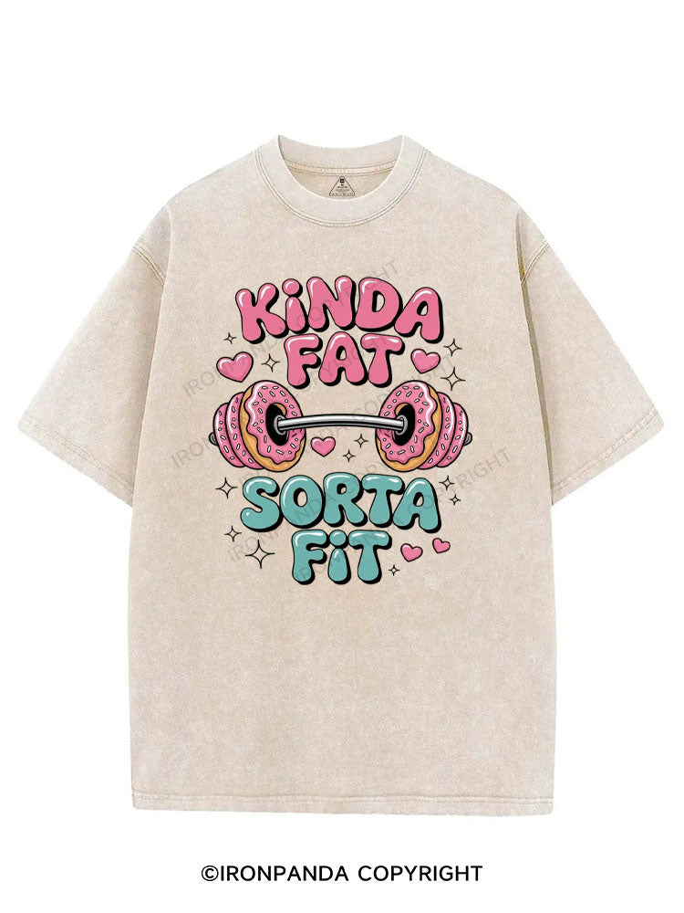 KINDA FAT SORTA FIT VINTAGE GYM SHIRT