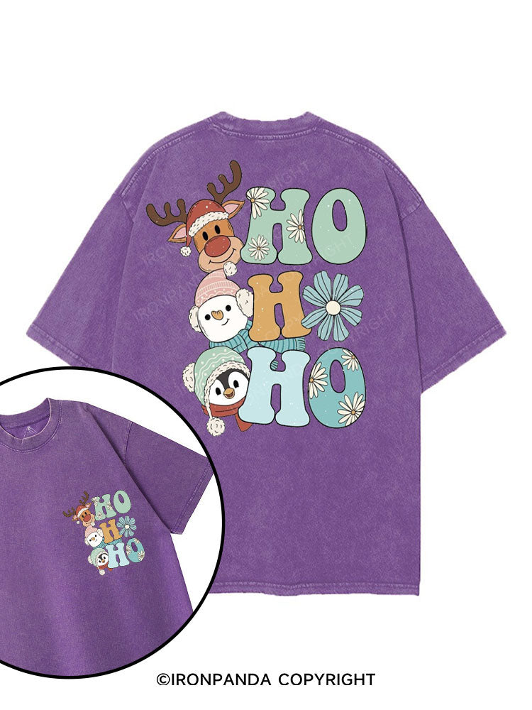 HO HO HO  printed Gym Shirt