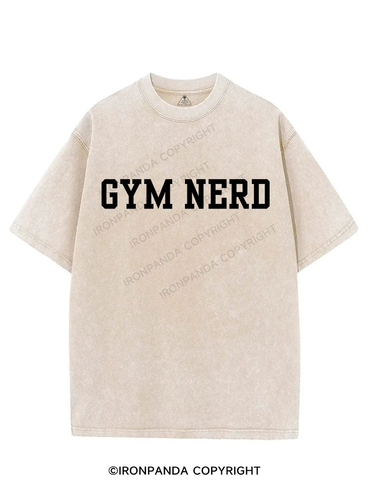 GYM NERD VINTAGE GYM SHIRT