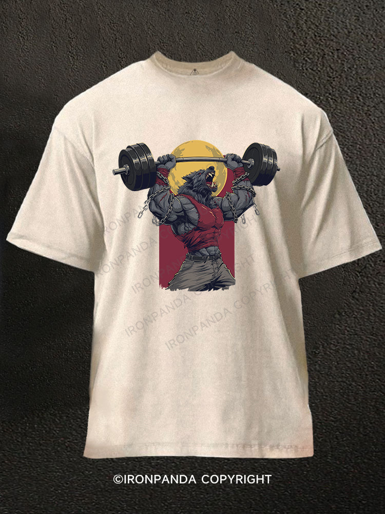 WolfLift Washed Gym Shirt