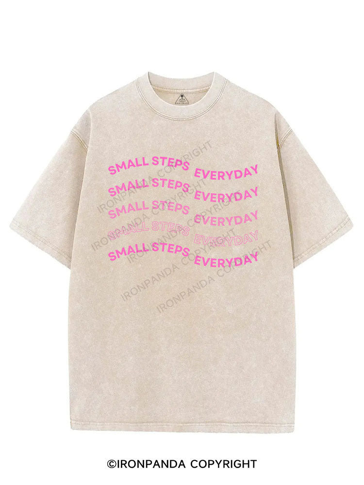 SMALL STEPS EVERYDAY VINTAGE GYM SHIRT