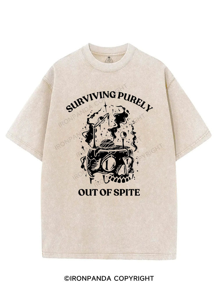 SURVIVING PURELY OUT OF SPITE VINTAGE GYM SHIRT