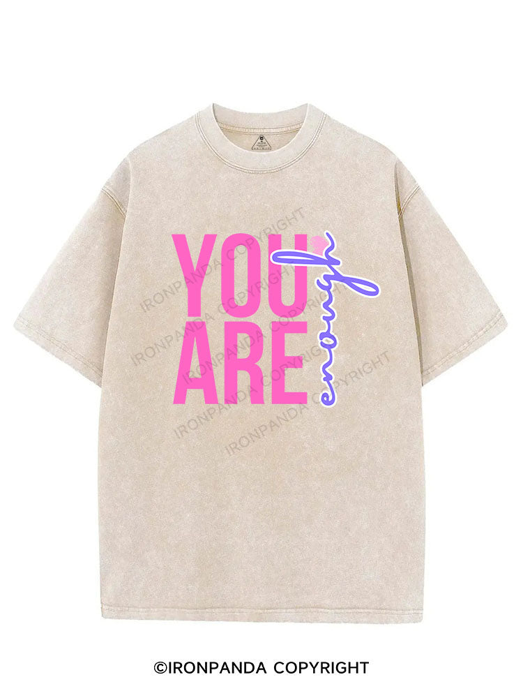 YOU ARE ENOUGH VINTAGE GYM SHIRT