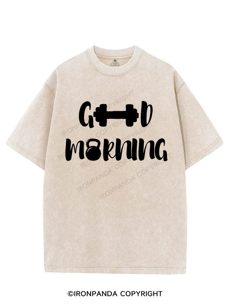 GOOD MORNING VINTAGE GYM SHIRT