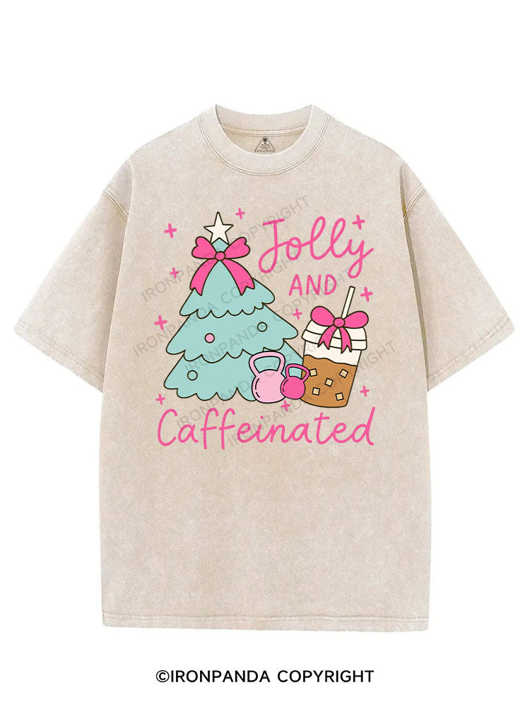 JOLLY AND CAFFEINATED VINTAGE GYM SHIRT