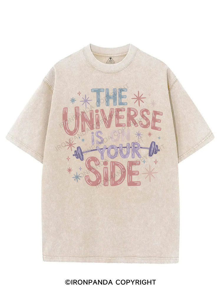 THE UNIVERSE IS ON YOUR SIDE VINTAGE GYM SHIRT