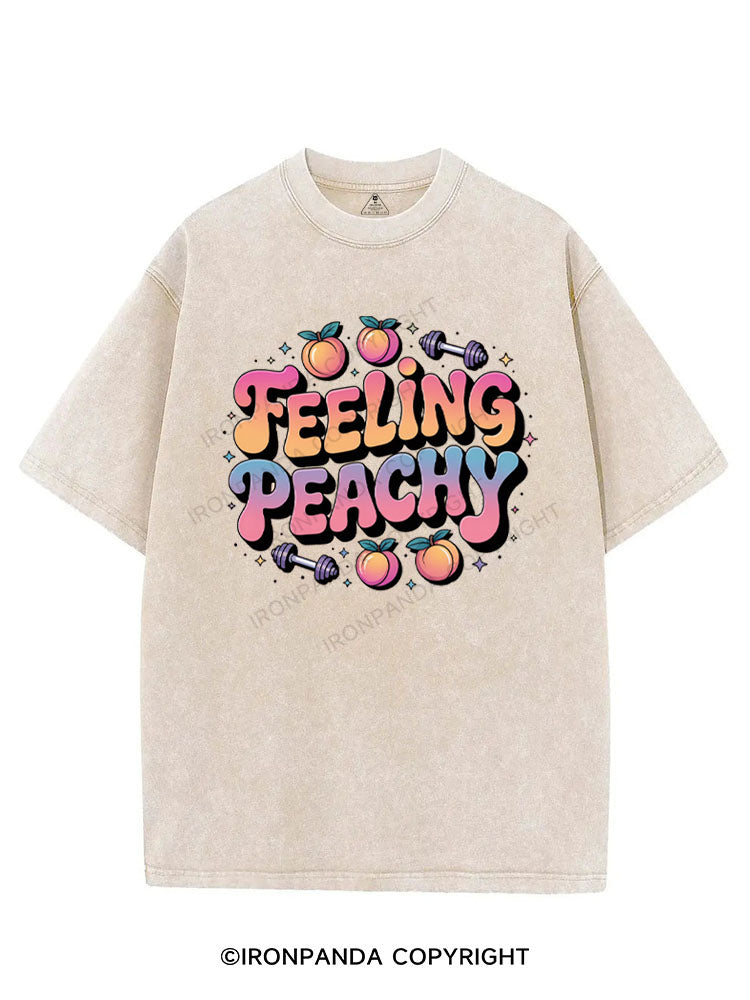 FEELING PEACHY VINTAGE GYM SHIRT