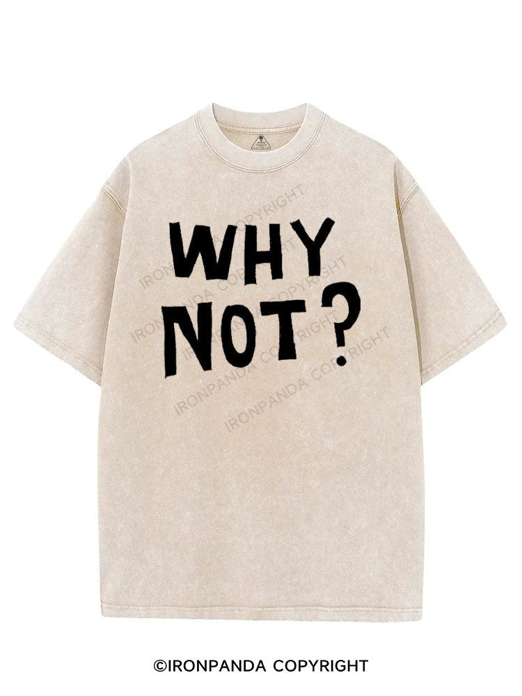 WHY NOT? VINTAGE GYM SHIRT