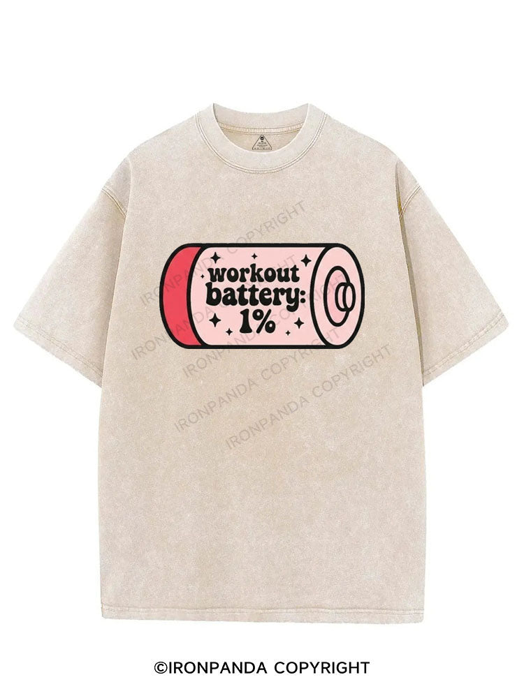 WORKOUT BATTERY 1% VINTAGE GYM SHIRT